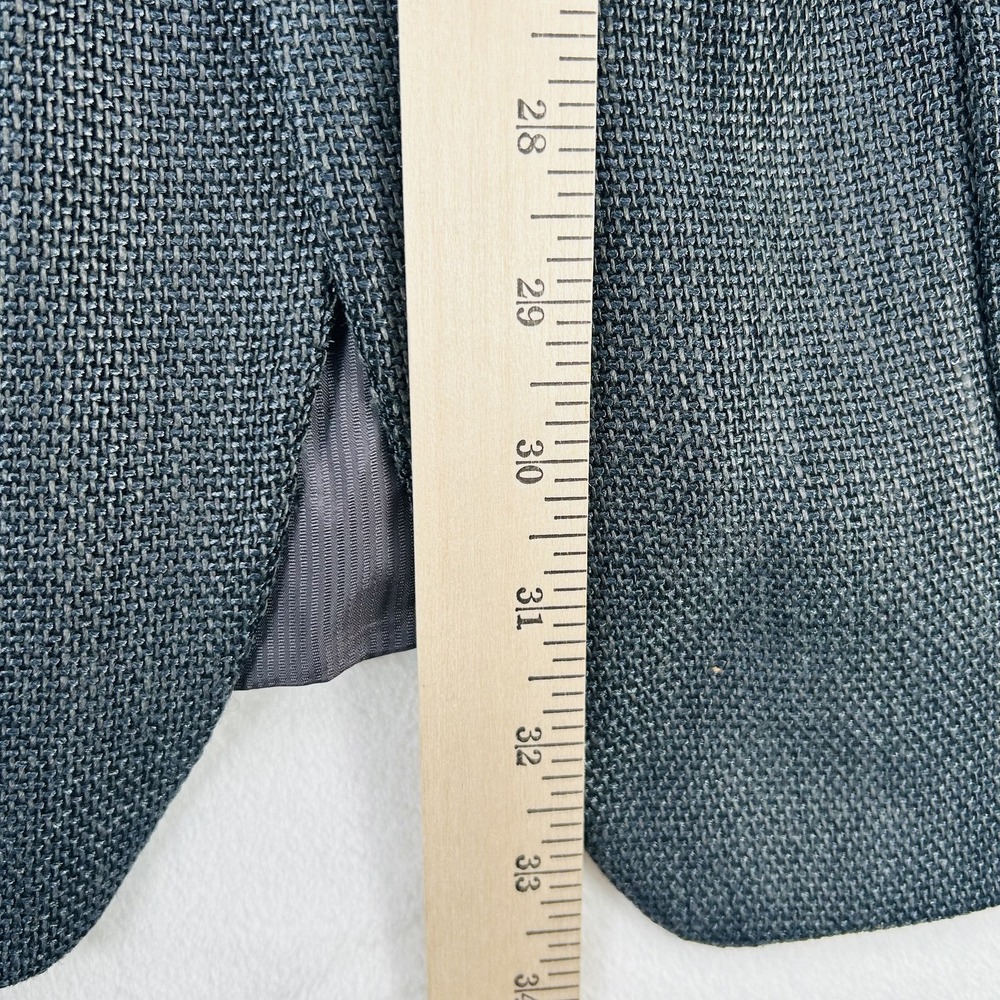 Ermenegildo Zegna Blazer Mens 40 Gray Wool Linen Bergdorf Goodman Jacket - Picture 10 of 16
